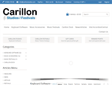 Tablet Screenshot of carillonstudios.com
